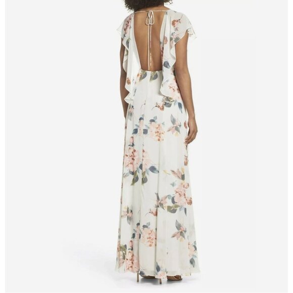 NWT Jenny Yoo Collection Alanna Dress Floral Ohana Bridesmaid Maxi Open Back 8 - Picture 6 of 16